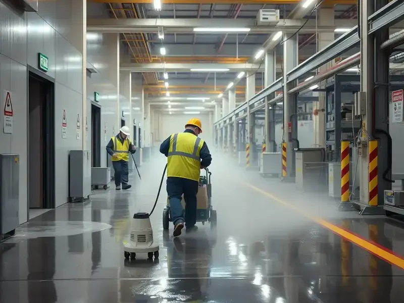 工場・倉庫清掃の様子